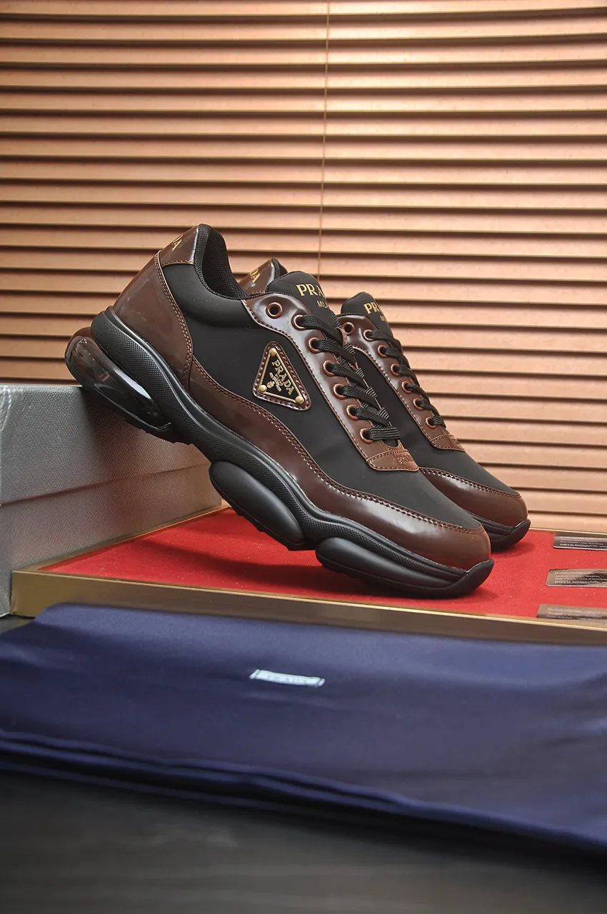 Men's shoes 💰700💶[PRADA] Men's shoes counter hot sale, official website synchronization, 👑Top version ✔️Original cowhide upper + cowhide lining, 1🆚1 replica, original original sole [black/blue/brown 3 colors] 🎯 Material: cowhide surface 🎯 Inner lining: cowhide 🎯 Sole: original molded outsole 🎯 size: Male 38-45 (45 is custom-made and cannot be returned or exchanged)